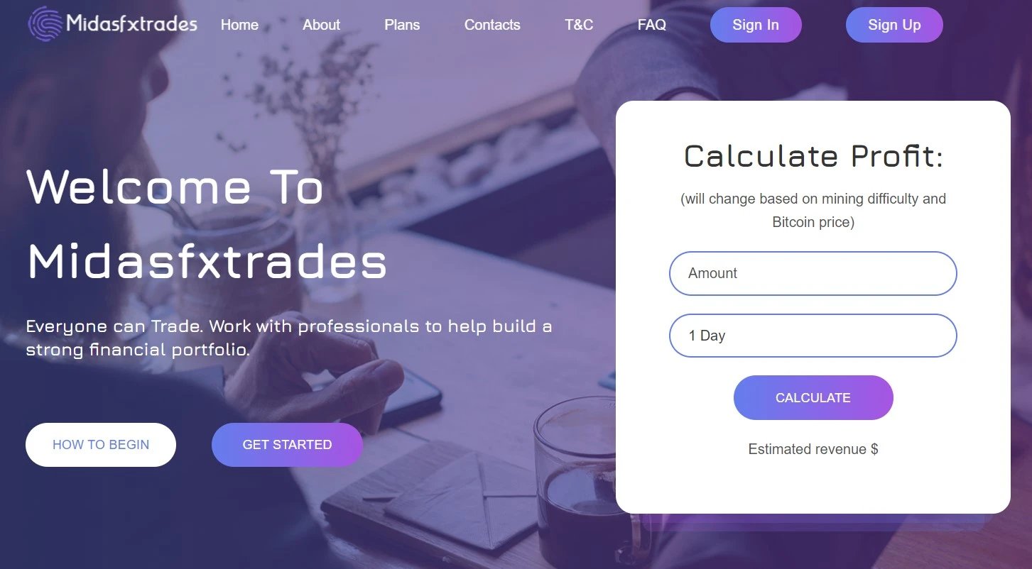 Midasfxtrades, estafa, criptomoneda criptográfica, comerciante, falso, fca