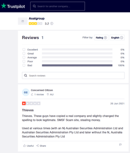 ASAL Recensioner sida