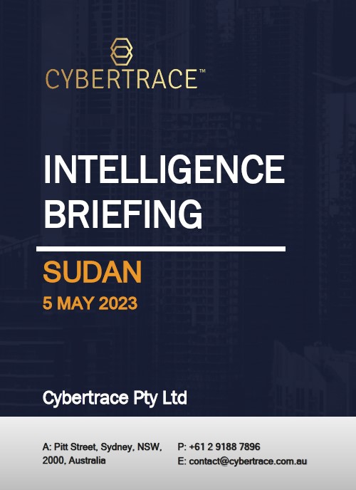 Intelligence Briefing, Sudan