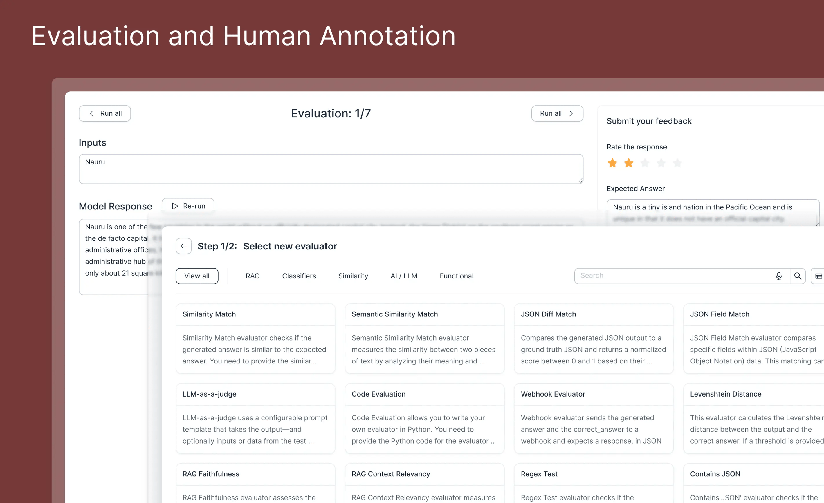 Evaluation