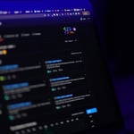 Computer monitor displaying code