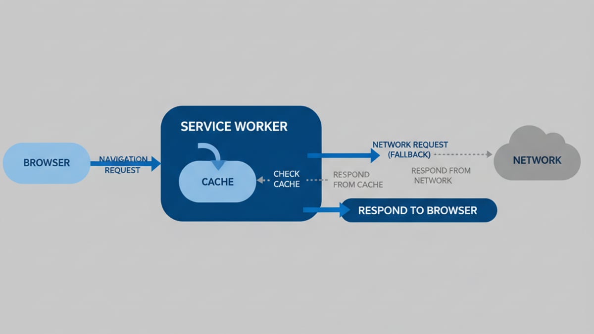 Why Pain Tracker's service worker never caches HTML navigations