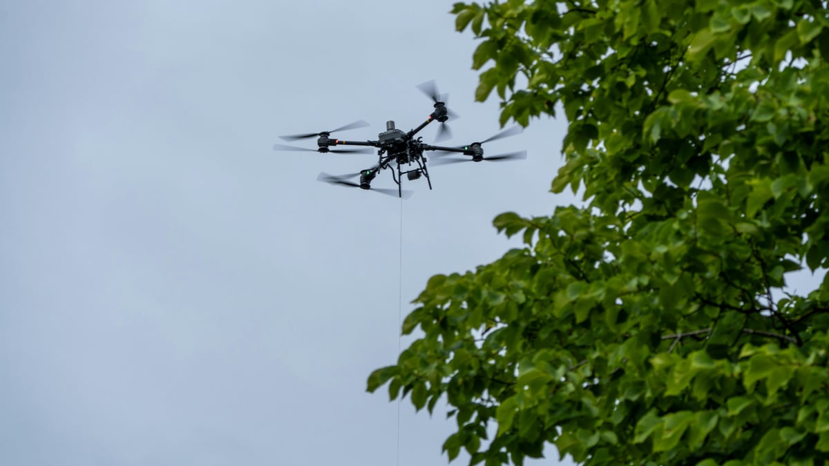 Student drone project detects crowd pressure using YOLO, Jetson Nano edge processing