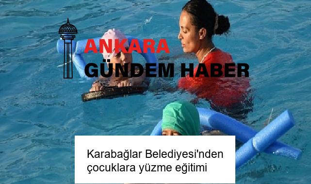 Karabağlar Belediyesi’nden çocuklara yüzme eğitimi