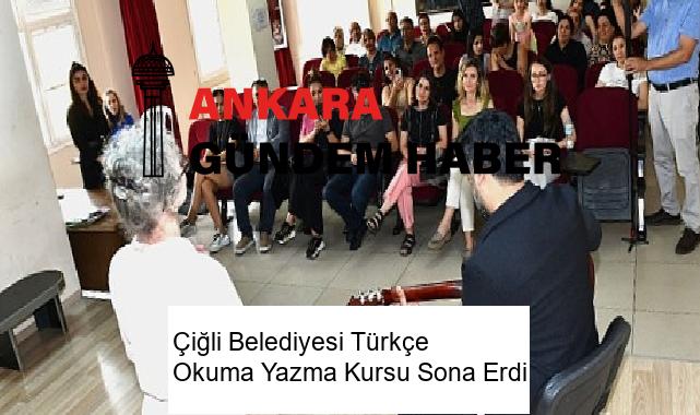 Çiğli Belediyesi Türkçe Okuma Yazma Kursu Sona Erdi