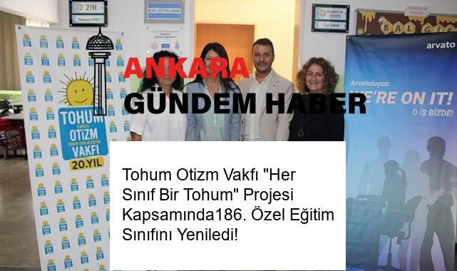 Tohum Otizm Vakfı “Her Sınıf Bir Tohum” Projesi Kapsamında186. Özel Eğitim Sınıfını Yeniledi!