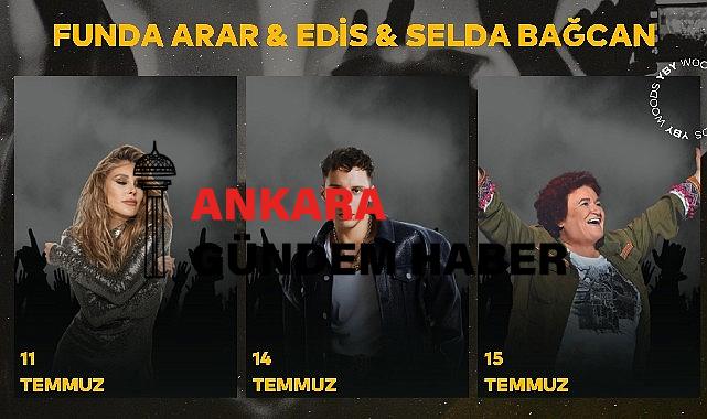 Funda Arar, Edis ve Selda Bağcan İstanbul’un En Büyük Açık Hava Sahnesi YBY Woods’ta