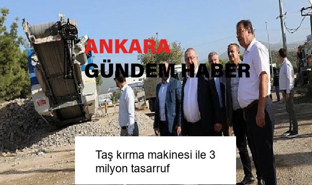 Taş kırma makinesi ile 3 milyon tasarruf