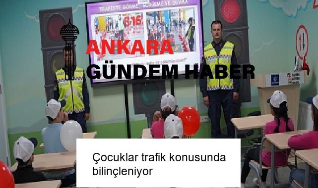 Çocuklar trafik konusunda bilinçleniyor