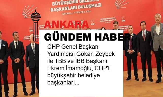 CHP Genel Başkan Yardımcısı Gökan Zeybek ile TBB ve İBB Başkanı Ekrem İmamoğlu, CHP’li büyükşehir belediye başkanlarıyla Florya’daki İPA yerleşkesinde bir araya geldi