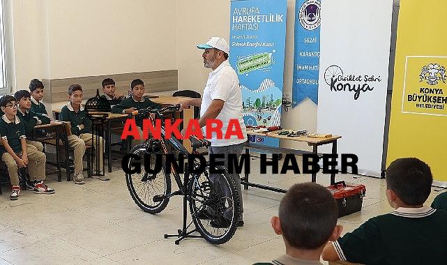 Konya Büyükşehir Okullarda Bisiklet Tamir ve Bakım Eğitimleri Veriyor