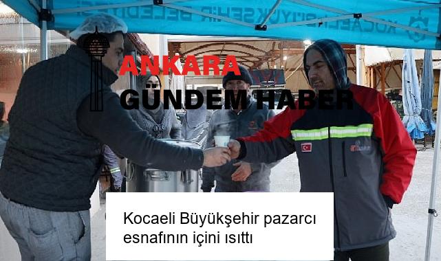 Kocaeli Büyükşehir pazarcı esnafının içini ısıttı