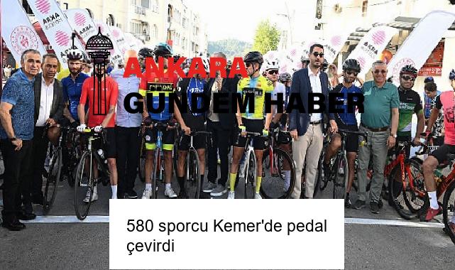 580 sporcu Kemer’de pedal çevirdi