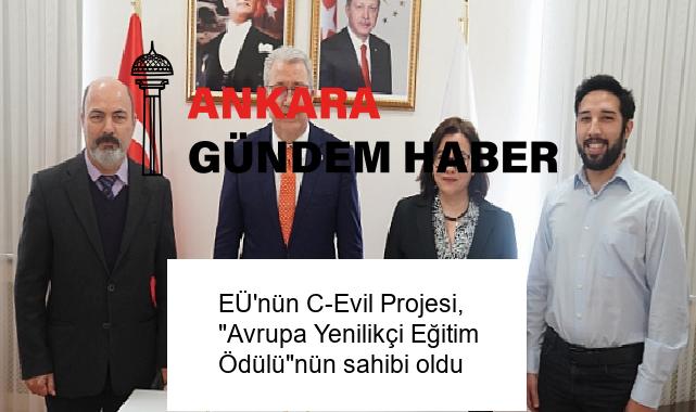 EÜ’nün C-Evil Projesi, “Avrupa Yenilikçi Eğitim Ödülü”nün sahibi oldu