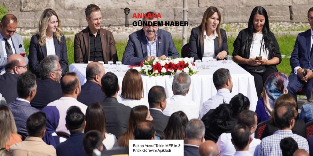 Bakan Yusuf Tekin MEB’in 3 Kritik Görevini Açıkladı