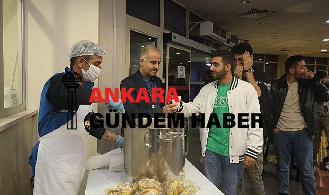 Deü’lü öğrencilere vize haftasında çorba ikramı