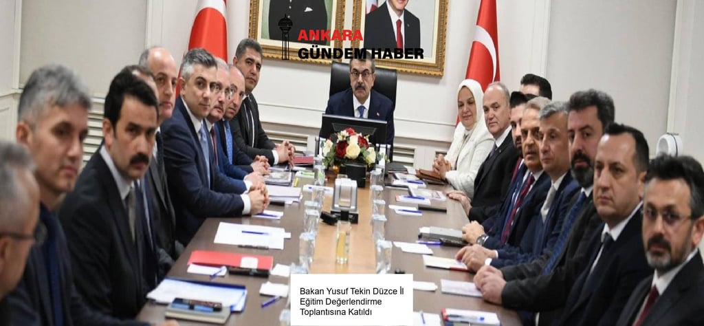 Bakan Yusuf Tekin Düzce İl Eğitim Değerlendirme Toplantısına Katıldı