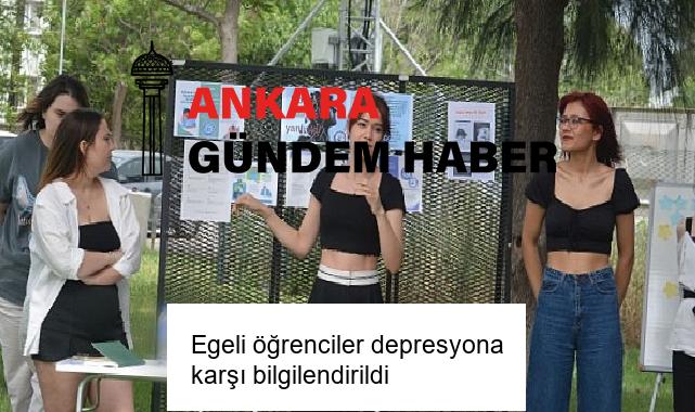 Egeli öğrenciler depresyona karşı bilgilendirildi