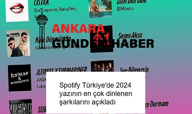 Spotify Türkiye’de 2024 yazının en çok dinlenen şarkılarını açıkladı