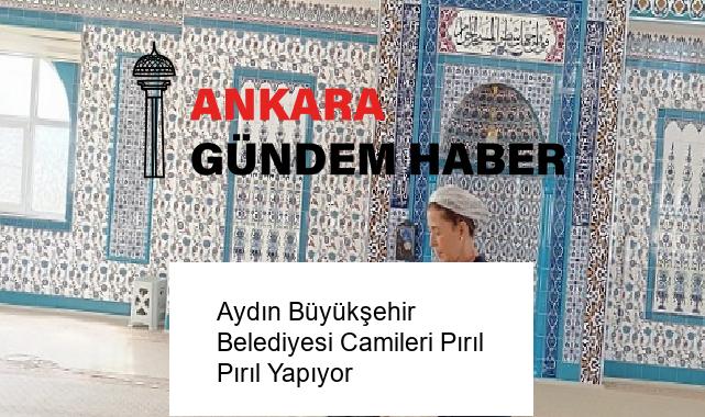 Aydın Büyükşehir Belediyesi Camileri Pırıl Pırıl Yapıyor