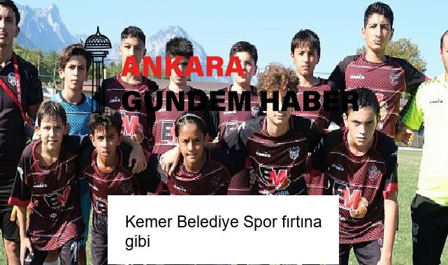 Kemer Belediye Spor fırtına gibi