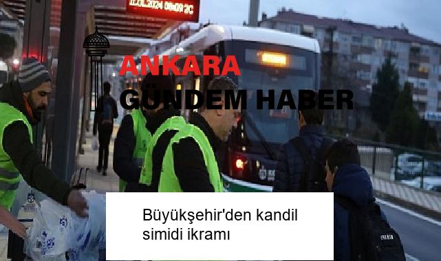 Büyükşehir’den kandil simidi ikramı