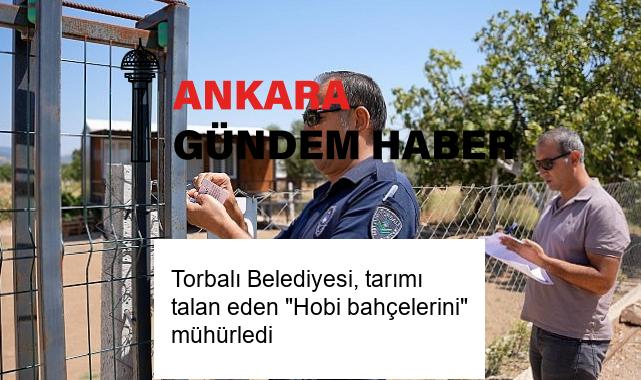 Torbalı Belediyesi, tarımı talan eden “Hobi bahçelerini” mühürledi