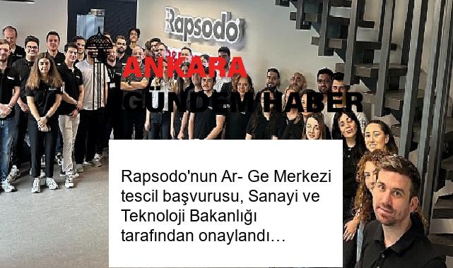 Rapsodo’nun Ar- Ge Merkezi tescil başvurusu, Sanayi ve Teknoloji Bakanlığı tarafından onaylandı…
