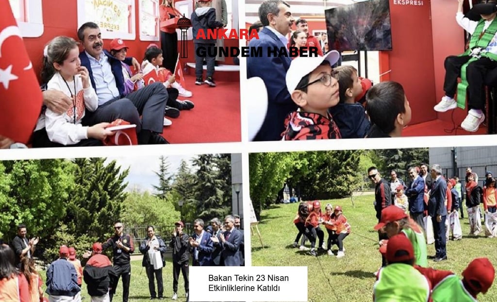 Bakan Tekin 23 Nisan Etkinliklerine Katıldı