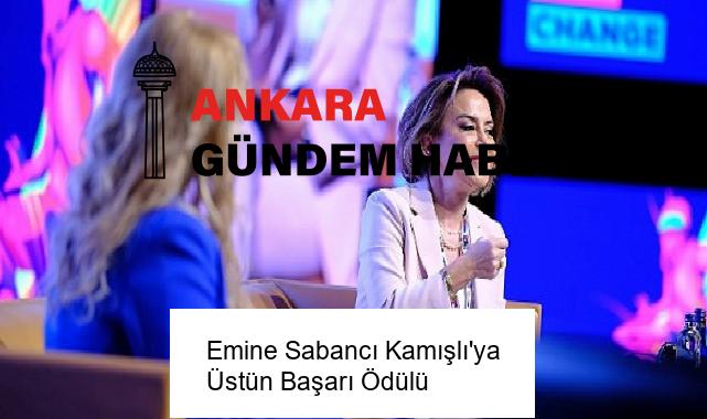 Emine Sabancı Kamışlı’ya Üstün Başarı Ödülü