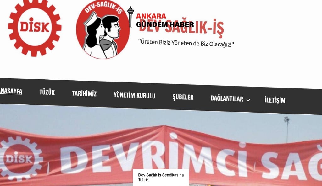 Dev Sağlık İş Sendikasına Tebrik 