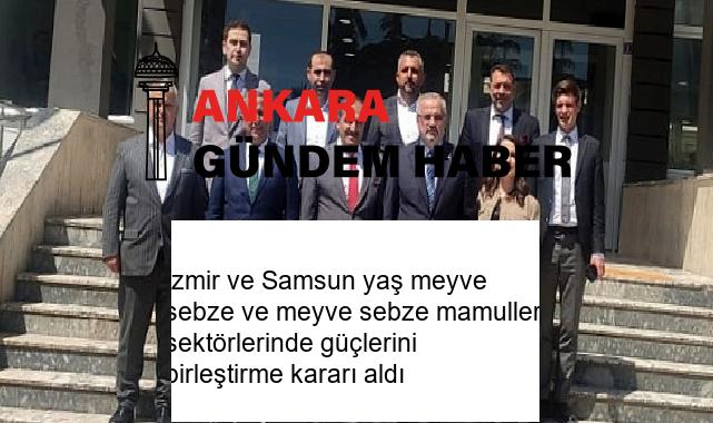 İzmir ve Samsun yaş meyve sebze ve meyve sebze mamulleri sektörlerinde güçlerini birleştirme kararı aldı