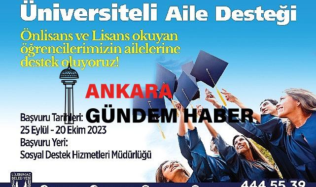 “Lüleburgaz’da başarı öğrenciden destek belediyeden”