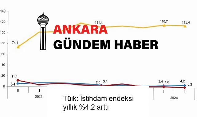 Tüik: İstihdam endeksi yıllık %4,2 arttı