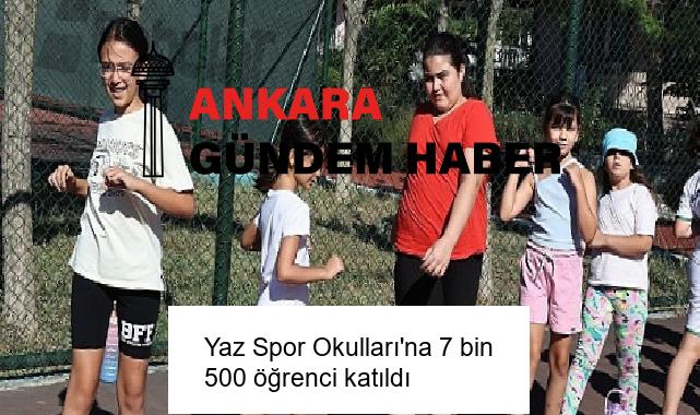 Yaz Spor Okulları’na 7 bin 500 öğrenci katıldı