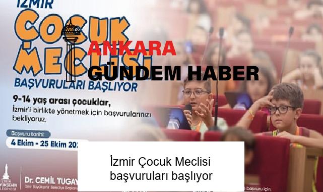 İzmir Çocuk Meclisi başvuruları başlıyor