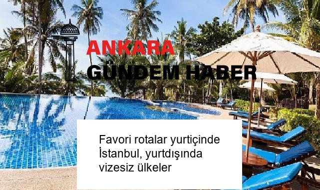 Favori rotalar yurtiçinde İstanbul, yurtdışında vizesiz ülkeler