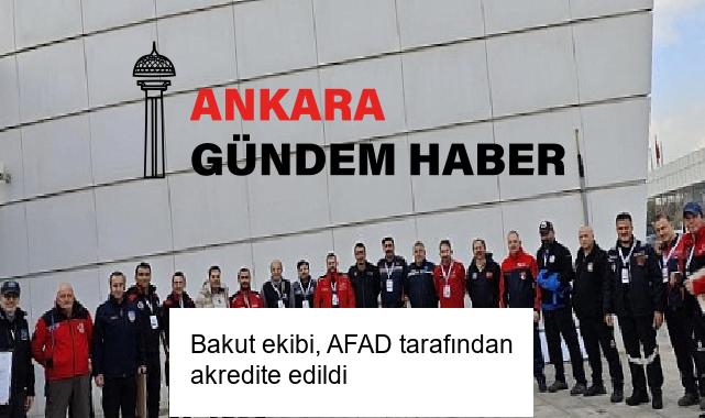Bakut ekibi, AFAD tarafından akredite edildi