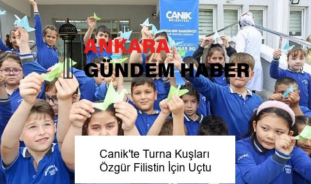 Canik’te Turna Kuşları Özgür Filistin İçin Uçtu