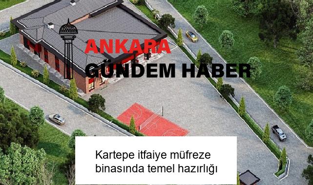 Kartepe itfaiye müfreze binasında temel hazırlığı
