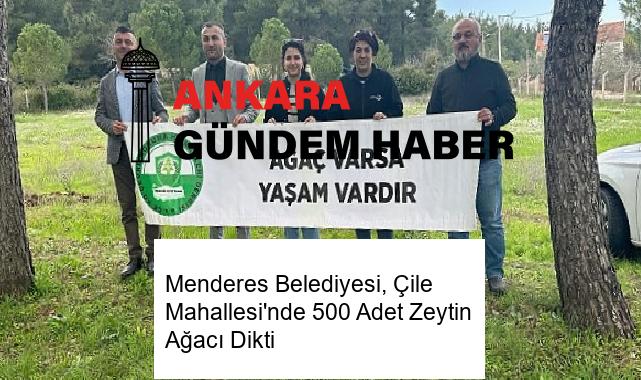 Menderes Belediyesi, Çile Mahallesi’nde 500 Adet Zeytin Ağacı Dikti