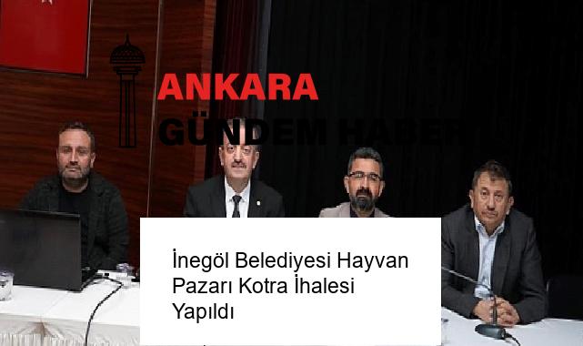 İnegöl Belediyesi Hayvan Pazarı Kotra İhalesi Yapıldı