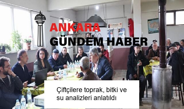 Çiftçilere toprak, bitki ve su analizleri anlatıldı