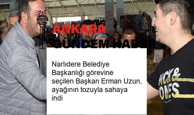 Narlıdere Belediye Başkanlığı görevine seçilen Başkan Erman Uzun, ayağının tozuyla sahaya indi