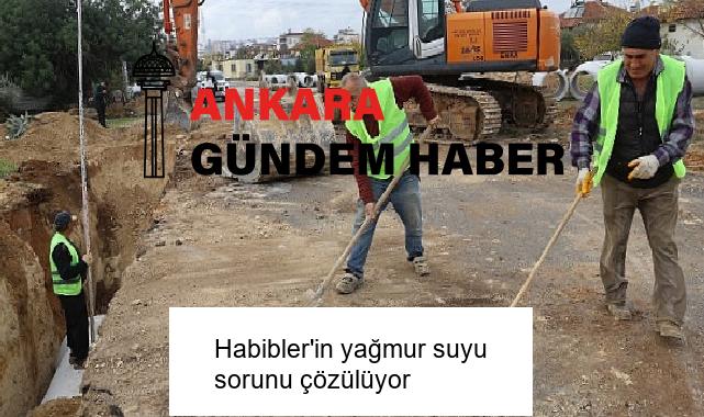Habibler’in yağmur suyu sorunu çözülüyor