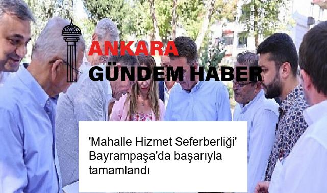 ‘Mahalle Hizmet Seferberliği’ Bayrampaşa’da başarıyla tamamlandı