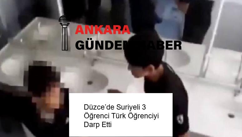 Düzce’de Suriyeli 3 Öğrenci Türk Öğrenciyi Darp Etti 