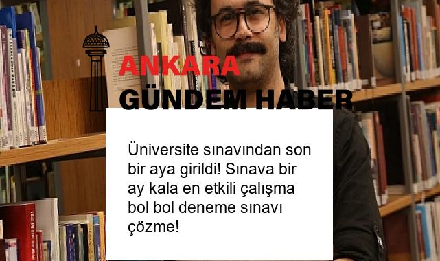 Üniversite sınavından son bir aya girildi! Sınava bir ay kala en etkili çalışma bol bol deneme sınavı çözme!