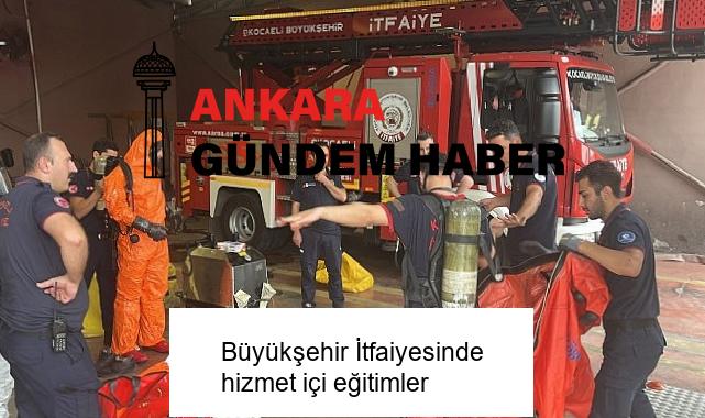 Büyükşehir İtfaiyesinde hizmet içi eğitimler