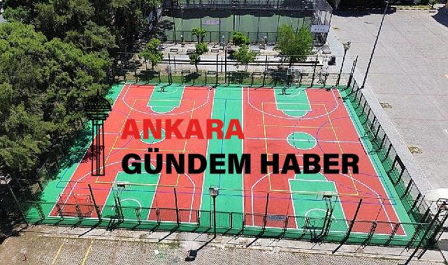 Spor alanlarına renk geldi